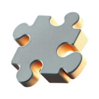 Single Jigsaw Puzzle Piece with Textured Surface Ideal for Game and Strategy Concepts png