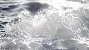A large wave crashing into the shore photo
