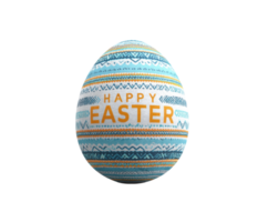 Creative Easter egg design with intricate patterns and colors png