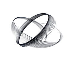 Abstract design with curved lines representing motion and balance png