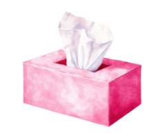Tissue box with soft tissues for home use and comfort needs png