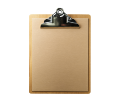 Clipboard with blank paper for notes and organization tasks png