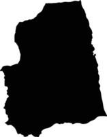Afabet Eritrea silhouette map vector
