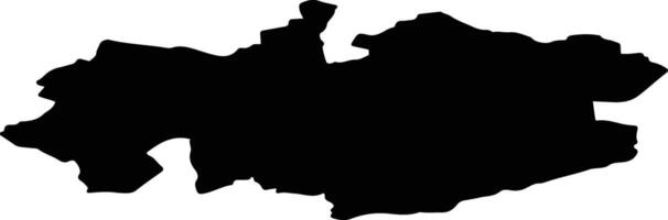 Aiviekstes pag Latvia silhouette map vector