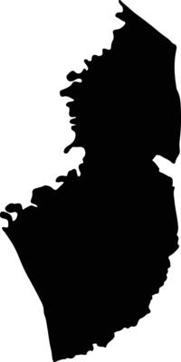 Ahuas Honduras silhouette map