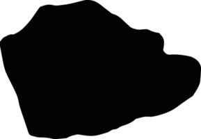 Akurdet Eritrea silhouette map vector