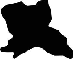 Al Aghwar Shamaliyyeh Jordan silhouette map vector