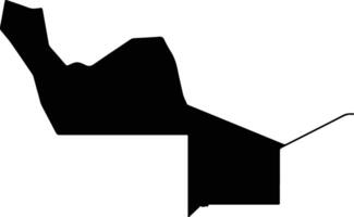 Al Dibab Sudan silhouette map vector