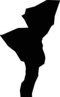 Al Kurmuk Sudan silhouette map vector