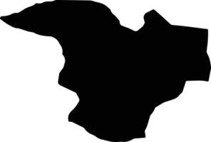 Al Mafraq Jordan silhouette map vector