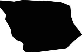 Al Mighlaf Yemen silhouette map vector