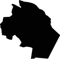 Al Qasr Jordan silhouette map vector