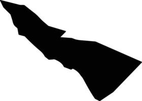 Alataua West Samoa silhouette map vector