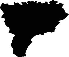 ALMAS Romania silhouette map vector