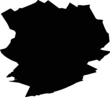 Almelo Netherlands silhouette map vector
