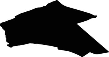 Almere Netherlands silhouette map vector
