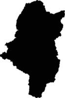Ambilobe Madagascar silhouette map vector