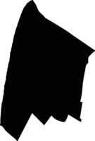 An Minh Vietnam silhouette map vector