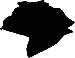 An Nabk Syria silhouette map vector
