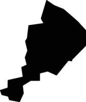 Anabar Nauru silhouette map vector