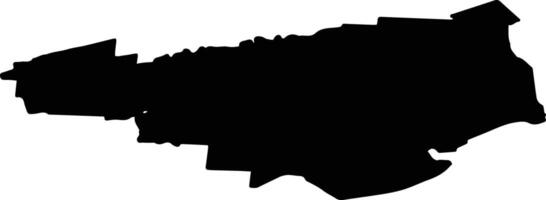 Ances pag Latvia silhouette map vector