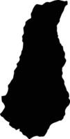 Ancuya Colombia silhouette map vector