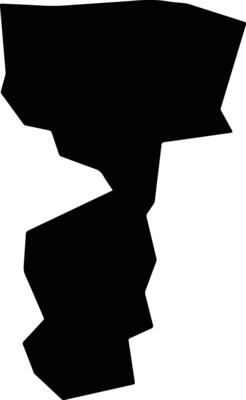 Anetan Nauru silhouette map