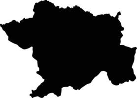 Ango Democratic Republic silhouette map vector