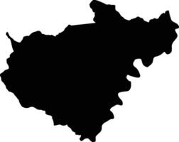 Ansermanuevo Colombia silhouette map vector