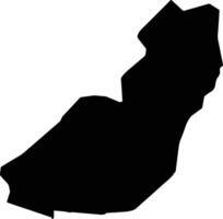 Ansongo Mali silhouette map vector