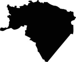 Ar Raqqa Syria silhouette map vector