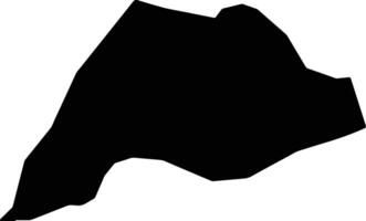 Ar Ryashyyah Yemen silhouette map vector