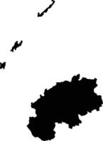 Ba Fiji silhouette map vector