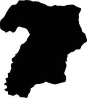 Balsas Ecuador silhouette map vector