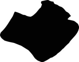 Barentu Eritrea silhouette map vector