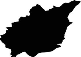 Bebrenes pag Latvia silhouette map vector
