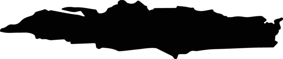 Bebru pag Latvia silhouette map vector