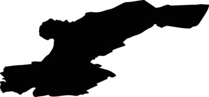 Beekdaelen Netherlands silhouette map vector