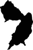 Bejuma Venezuela silhouette map vector
