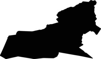 Bergeijk Netherlands silhouette map vector