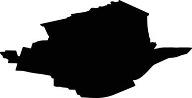 Bodegraven Reeuwijk Netherlands silhouette map vector