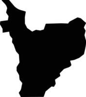 Bodoquena Brazil silhouette map vector