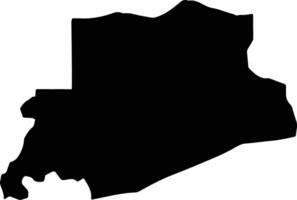 Bounkiling Senegal silhouette map vector
