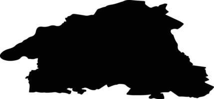 Bronckhorst Netherlands silhouette map vector
