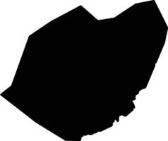 Bubulo Uganda silhouette map vector