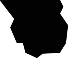 Cache United States silhouette map vector