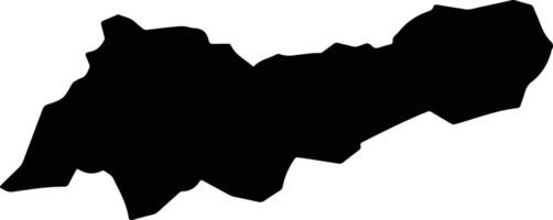 Cacequi Brazil silhouette map vector
