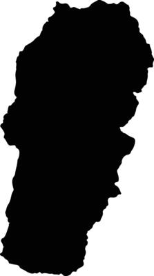 Caparrapi Colombia silhouette map