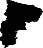 CAPRENI Romania silhouette map vector