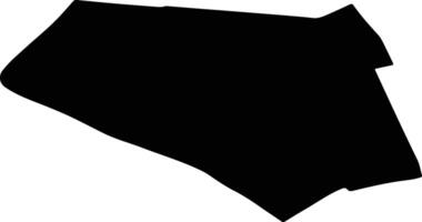 CARCALIU Romania silhouette map vector